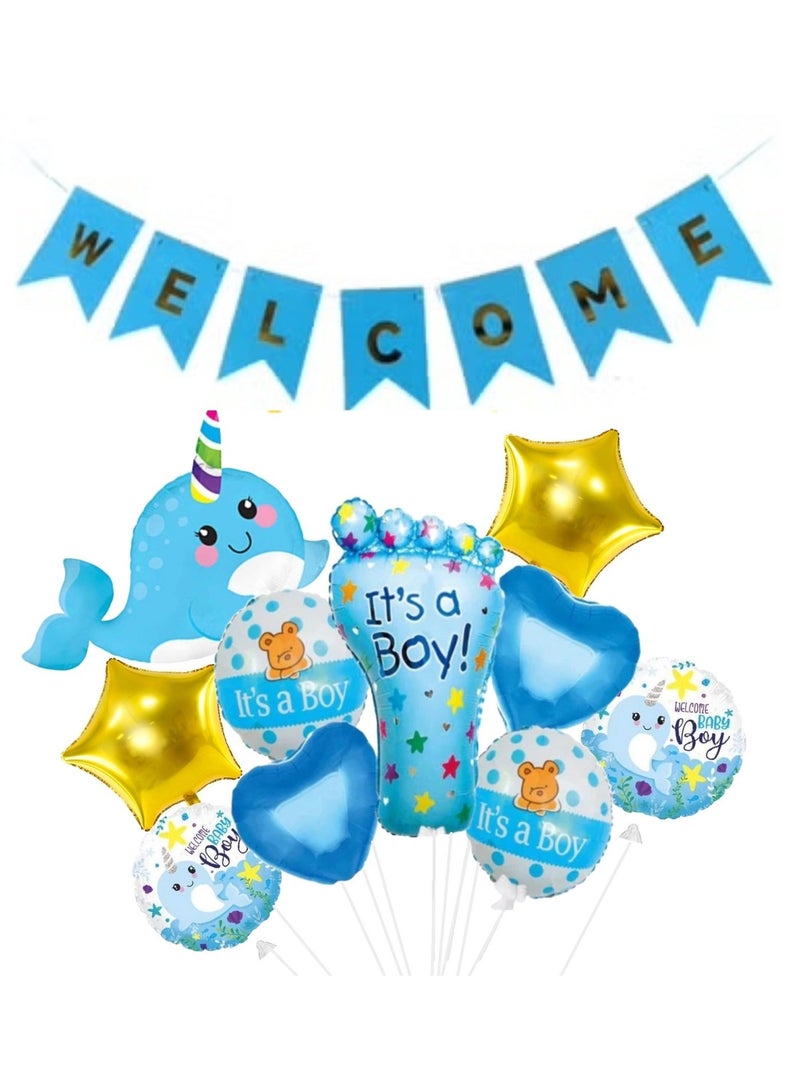 Baby Boy Gender Reveal Balloon Set To Welcome New Born